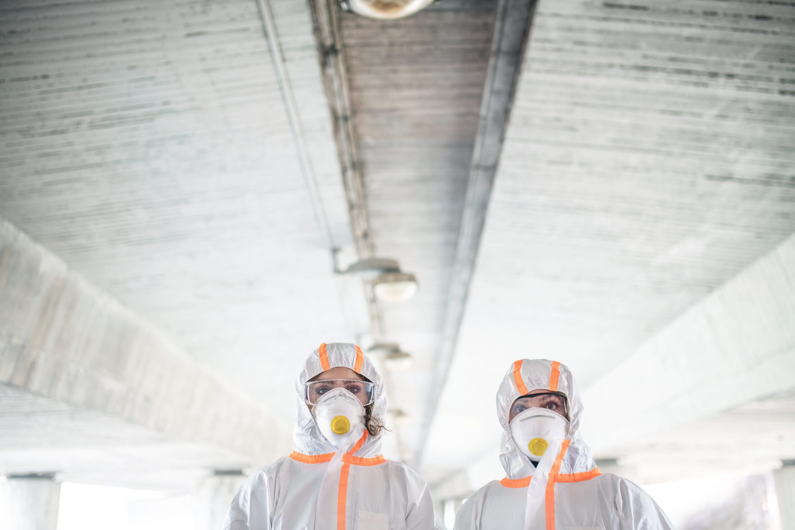 people wearing protective gear